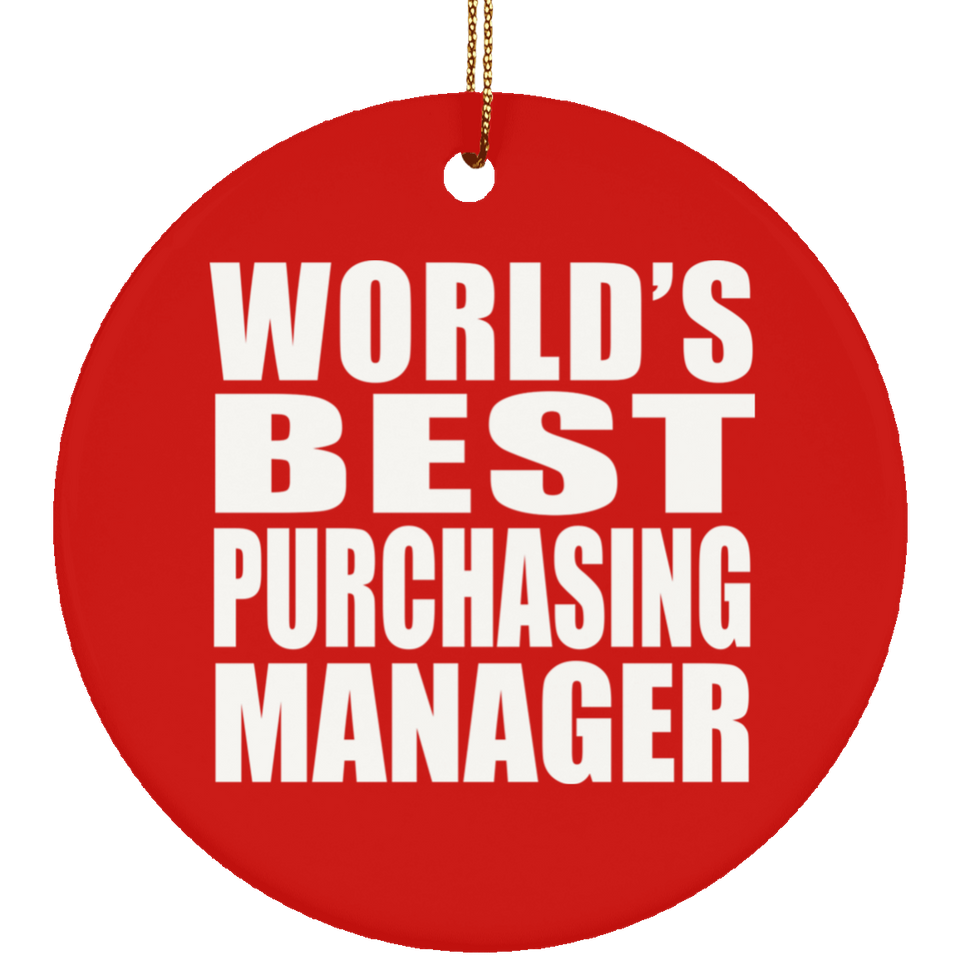 World's Best Purchasing Manager - Circle Ornament