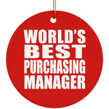 World's Best Purchasing Manager - Circle Ornament