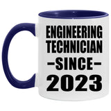 Engineering Technician Since 2023 - 11oz Accent Mug Purple