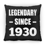94th Birthday Legendary Since 1930 - Throw Pillow Black