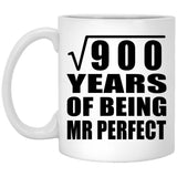 30th Anniversary Square Root of 900 Years of Mr Perfect - 11oz Coffee Mug