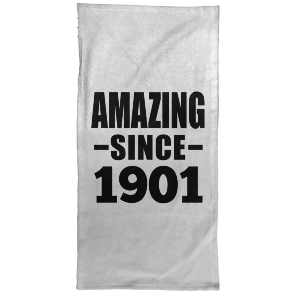 123rd Birthday Amazing Since 1901 - Hand Towel