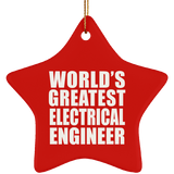 World's Greatest Electrical Engineer - Star Ornament