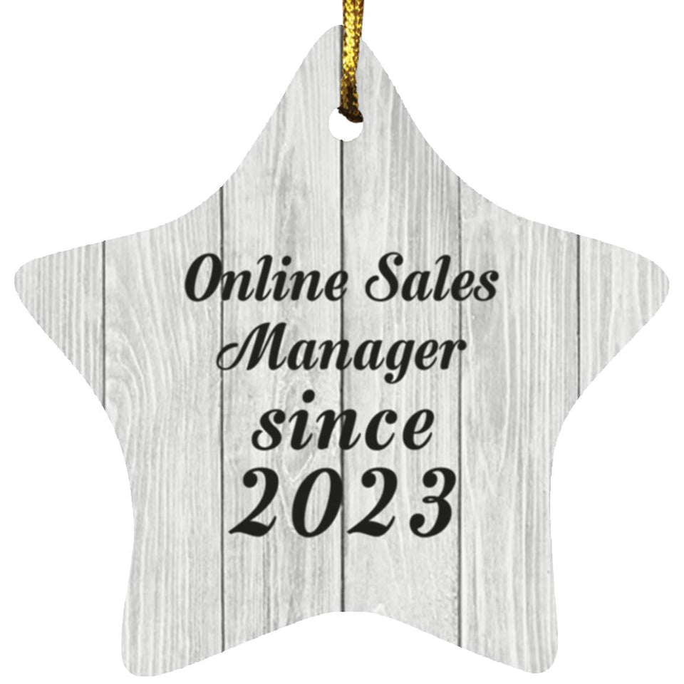 Online Sales Manager Since 2023 - Star Ornament F