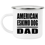 American Eskimo Dog Dad - 12oz Camping Mug