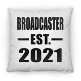 Broadcaster Established EST. 2021 - Throw Pillow