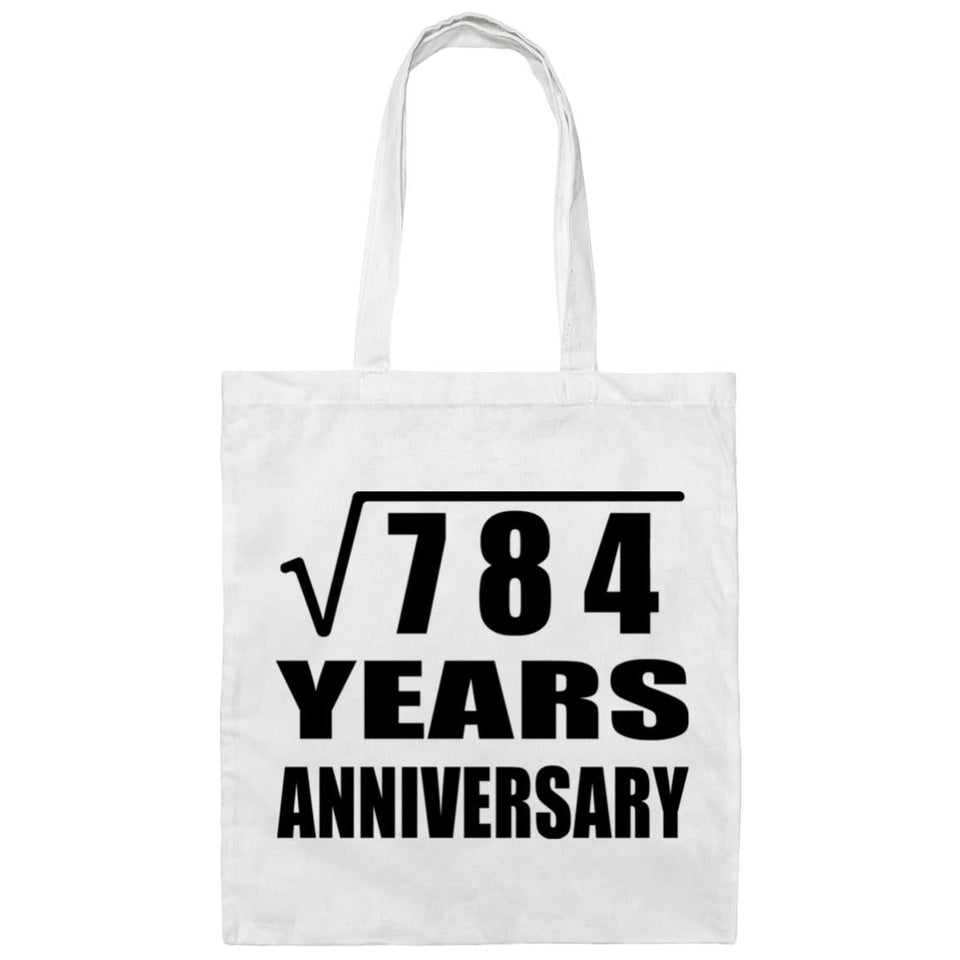 28th Anniversary Square Root of 784 Years Anniversary - Tote Bag White