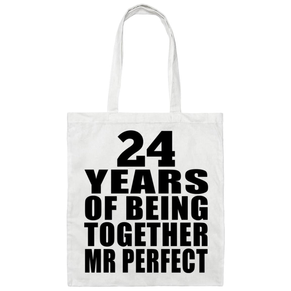 24th Anniversary 24 Years Of Being Mr Perfect - Tote Bag White