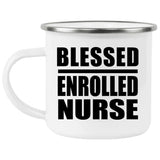 Blessed Enrolled Nurse - 12oz Camping Mug