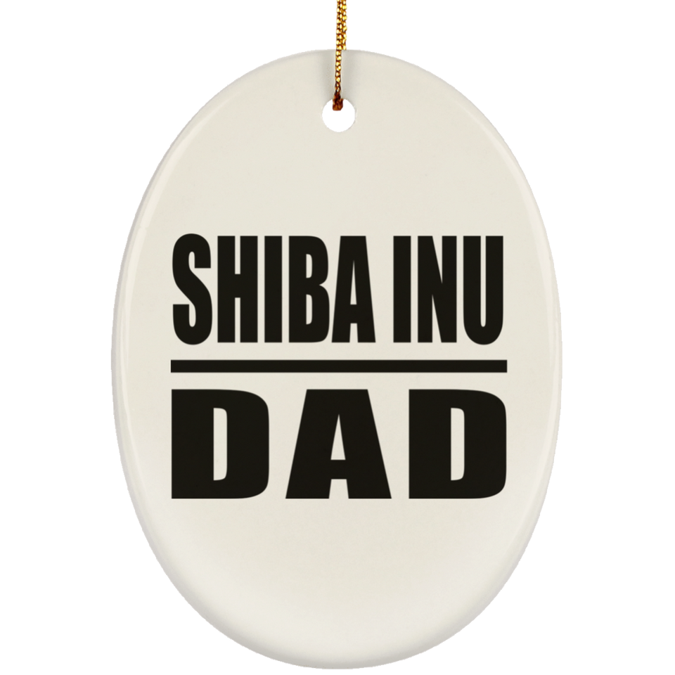 Shiba Inu Dad - Oval Ornament