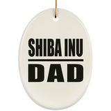 Shiba Inu Dad - Oval Ornament