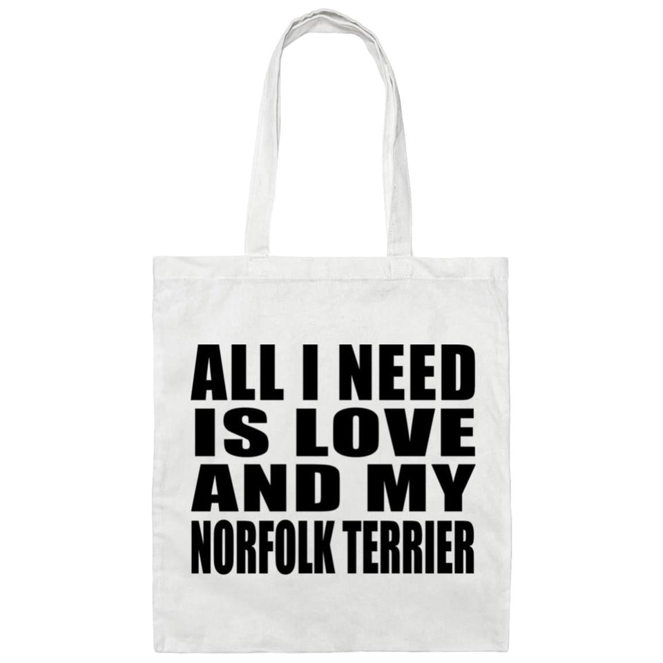 All I Need Is Love And My Norfolk Terrier - Tote Bag White