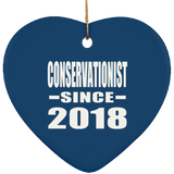 Conservationist Since 2018 - Heart Ornament