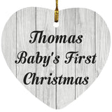 Thomas Baby's First Christmas - Heart Ornament F