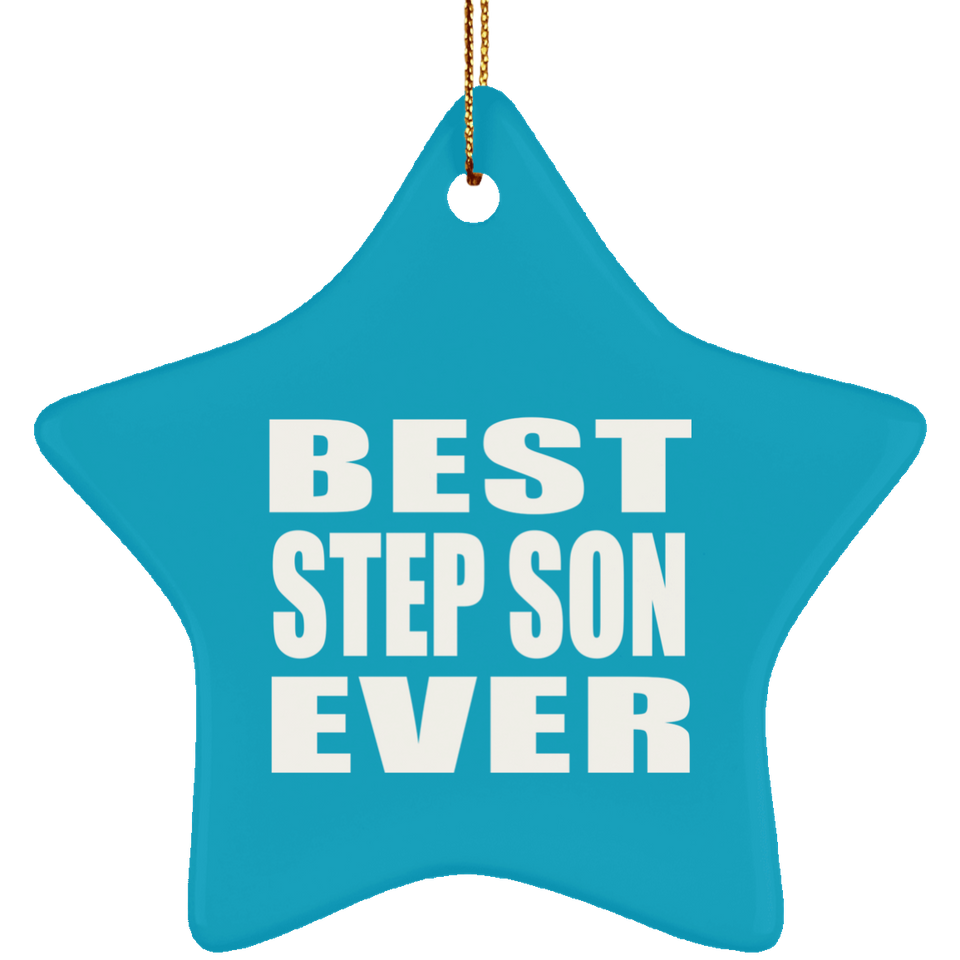 Best Step Son Ever - Star Ornament