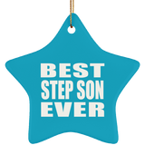 Best Step Son Ever - Star Ornament