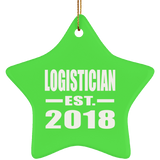 Logistician Established EST. 2018 - Star Ornament