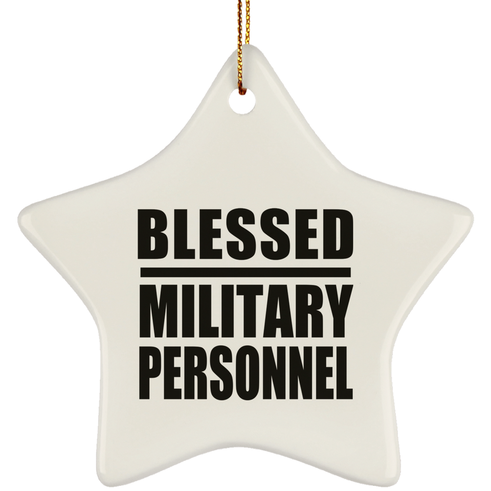 Blessed Military Personnel - Star Ornament