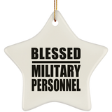 Blessed Military Personnel - Star Ornament