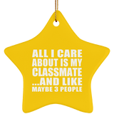 All I Care About Is My Classmate - Star Ornament
