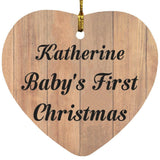 Katherine Baby's First Christmas - Heart Ornament C