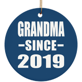 Grandma Since 2019 - Circle Ornament