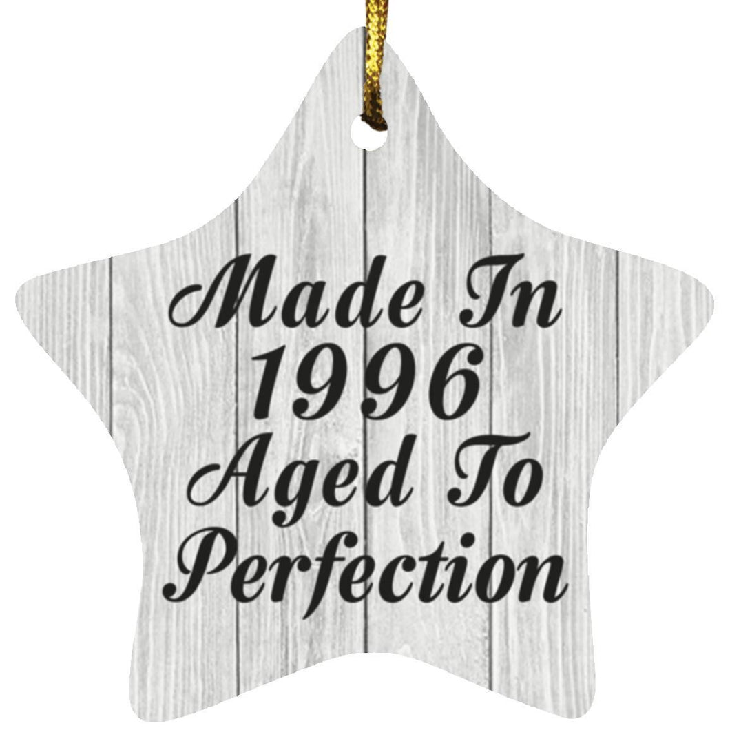 28th Birthday Made In 1996 Aged To Perfection - Star Ornament F