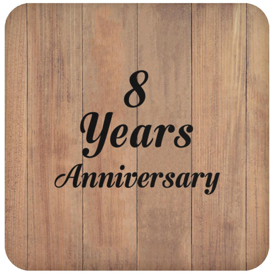 8th Anniversary 8 Years Anniversary - Drink Coaster C
