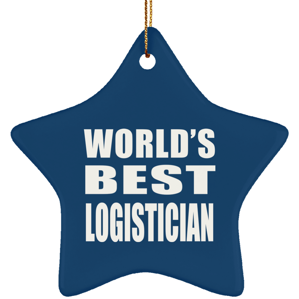 World's Best Logistician - Star Ornament