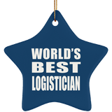 World's Best Logistician - Star Ornament