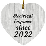 Electrical Engineer Since 2022 - Heart Ornament F