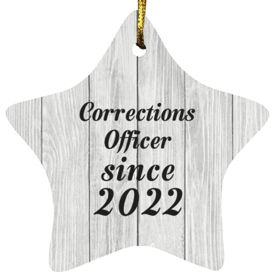 Corrections Officer Since 2022 - Star Ornament F