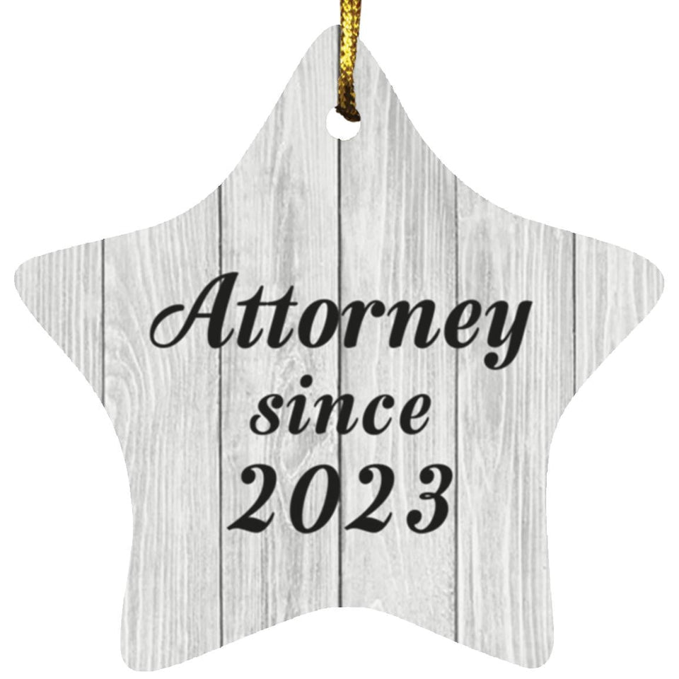 Attorney Since 2023 - Star Ornament F