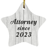 Attorney Since 2023 - Star Ornament F