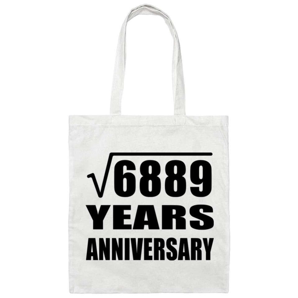 83rd Anniversary Square Root of 6889 Years Anniversary - Tote Bag White