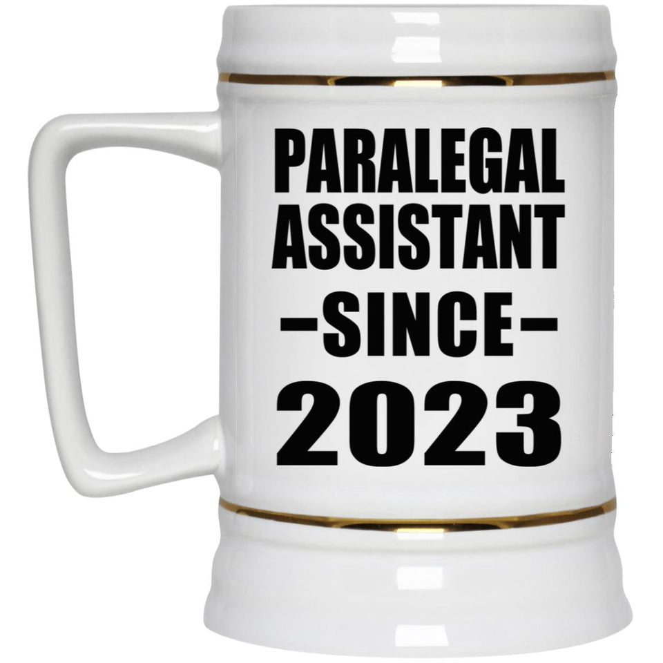Paralegal Assistant Since 2023 - Beer Stein