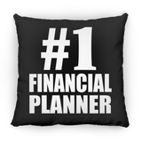 Number One #1 Financial Planner - Throw Pillow Black