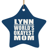 Lynn World's Okayest Mom - Star Ornament