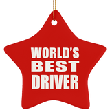 World's Best Driver - Star Ornament