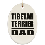 Tibetan Terrier Dad - Oval Ornament