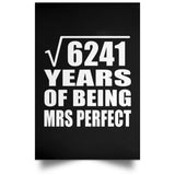 79th Anniversary Square Root of 6241 Years of Mrs Perfect - Poster Portrait