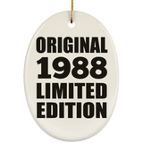 36th Birthday Original 1988 Limited Edition - Oval Ornament