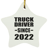 Truck Driver Since 2022 - Star Ornament