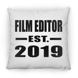 Film Editor Established EST. 2019 - Throw Pillow