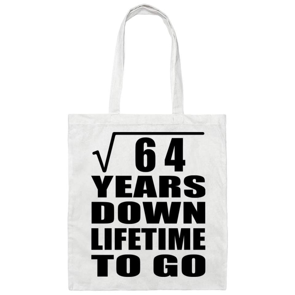 8th Anniversary Square Root of 64 Years Lifetime To Go - Tote Bag White