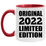 2nd Birthday Original 2022 Limited Edition - 11oz Accent Mug Red