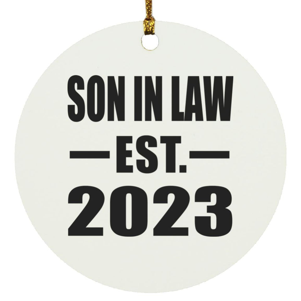 Son In Law Established EST. 2023 - Circle Ornament