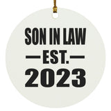 Son In Law Established EST. 2023 - Circle Ornament