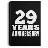 29th Anniversary 29 Years Anniversary - Canvas Portrait