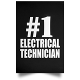 Number One #1 Electrical Technician - Poster Portrait